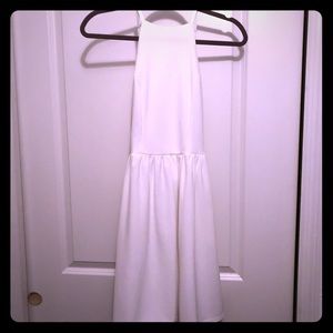 White backless dress